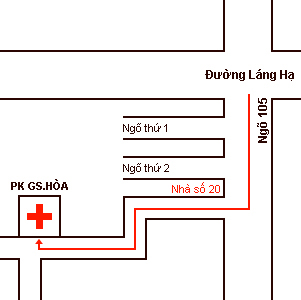 Bản đồ phòng khám Tai Mũi Họng GS Hòa